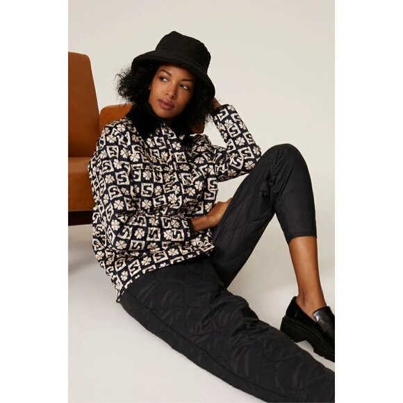 Sandro Enora Cardi-Coat Blue Womens Size 3 US Size Large - Picture 12 of 16